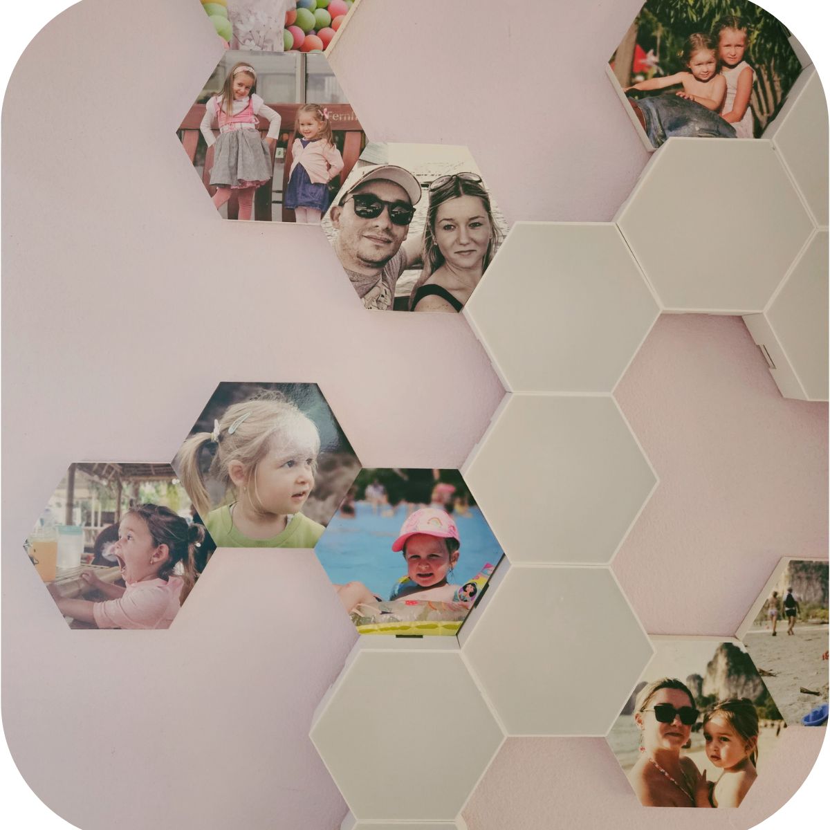 Mini Hexagon Photo Tiles