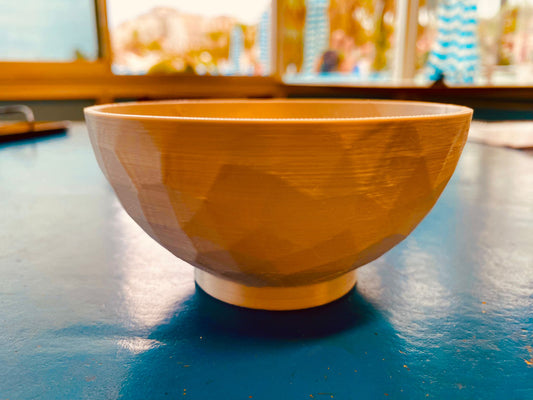 Low Poly Design Bowl with Stand