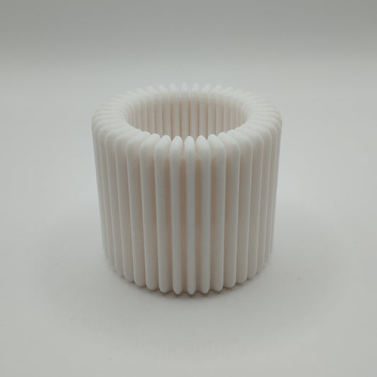 Modern Ribbed Design Candle, Tealight Holder