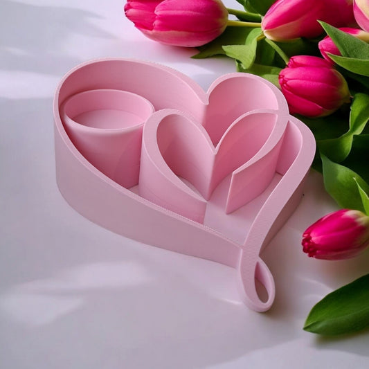 Tealight holder 'Two Hearts' Valentine's Day Gift