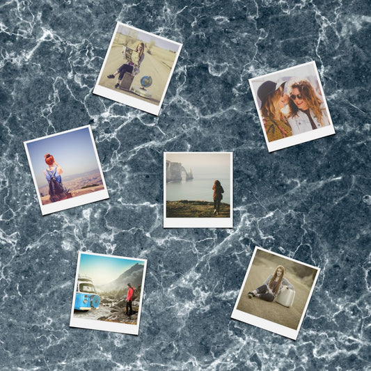 12 Mini Photo Tiles, Instant photo aspect