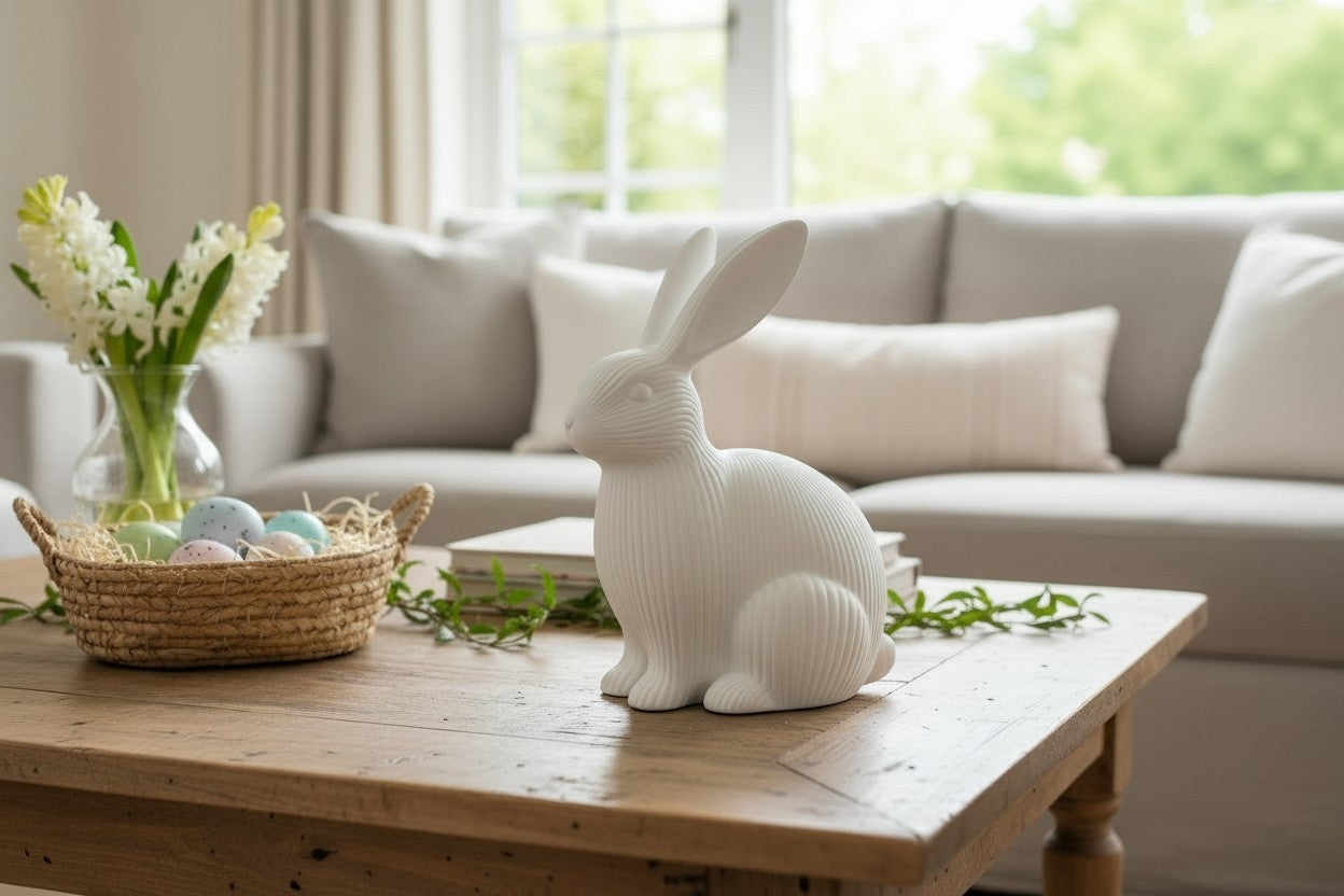 Easter bunny decorative figure
