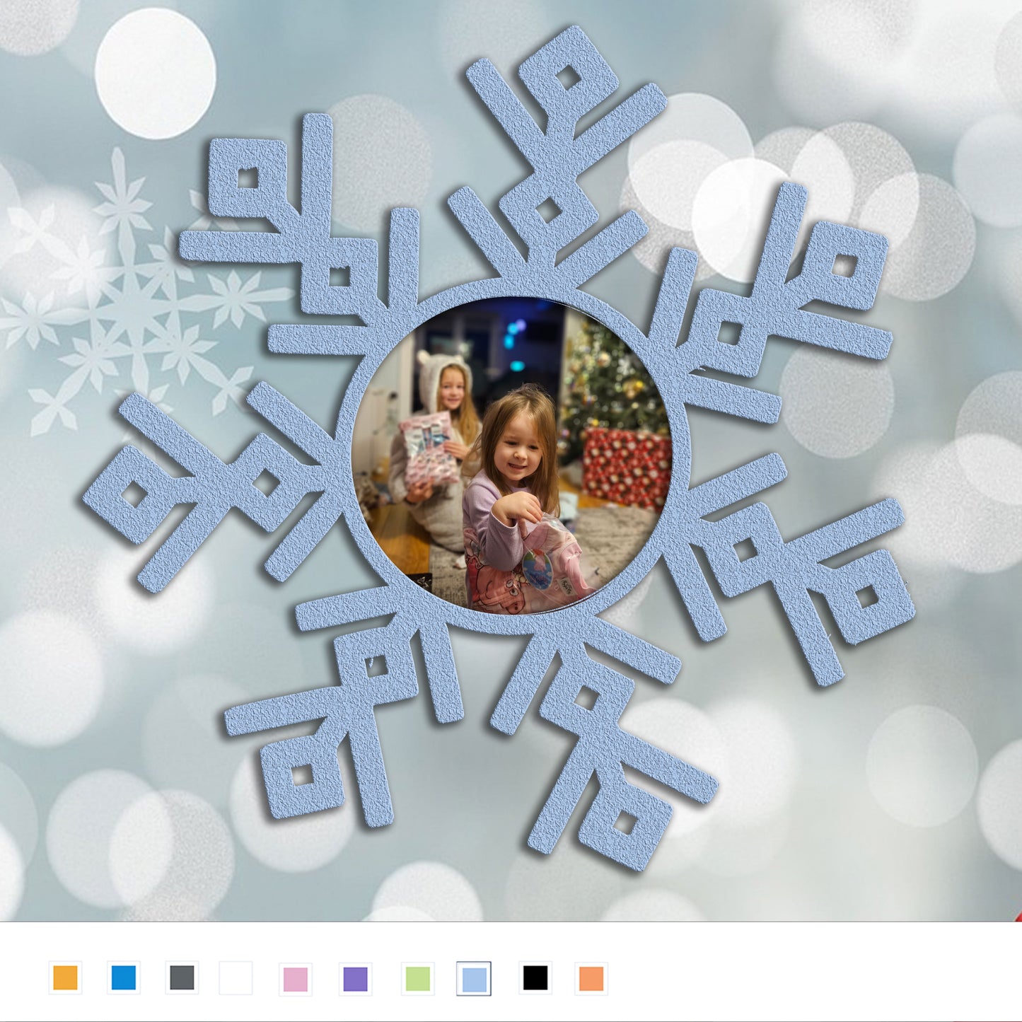 Snowflake with your photo