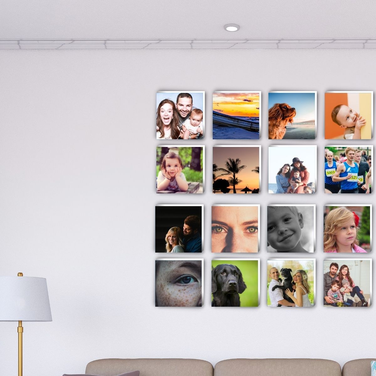 20 mosaicos de fotos Infinity (15cm)