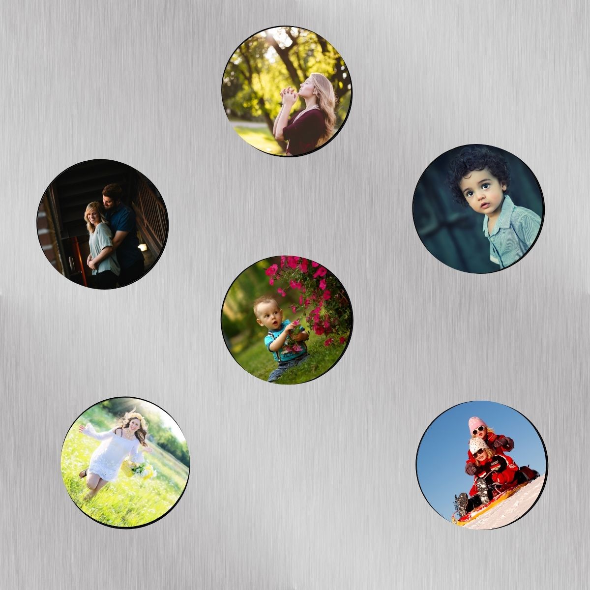 personalized 6 Round Fridge Magnets 8cm