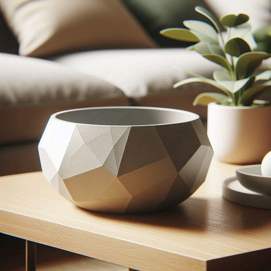 Low Poly Designer Bowl 'Pressed Diamond'