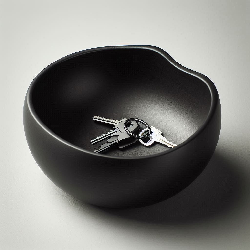 Designer Bowl, Key Catcher - Cut Circle