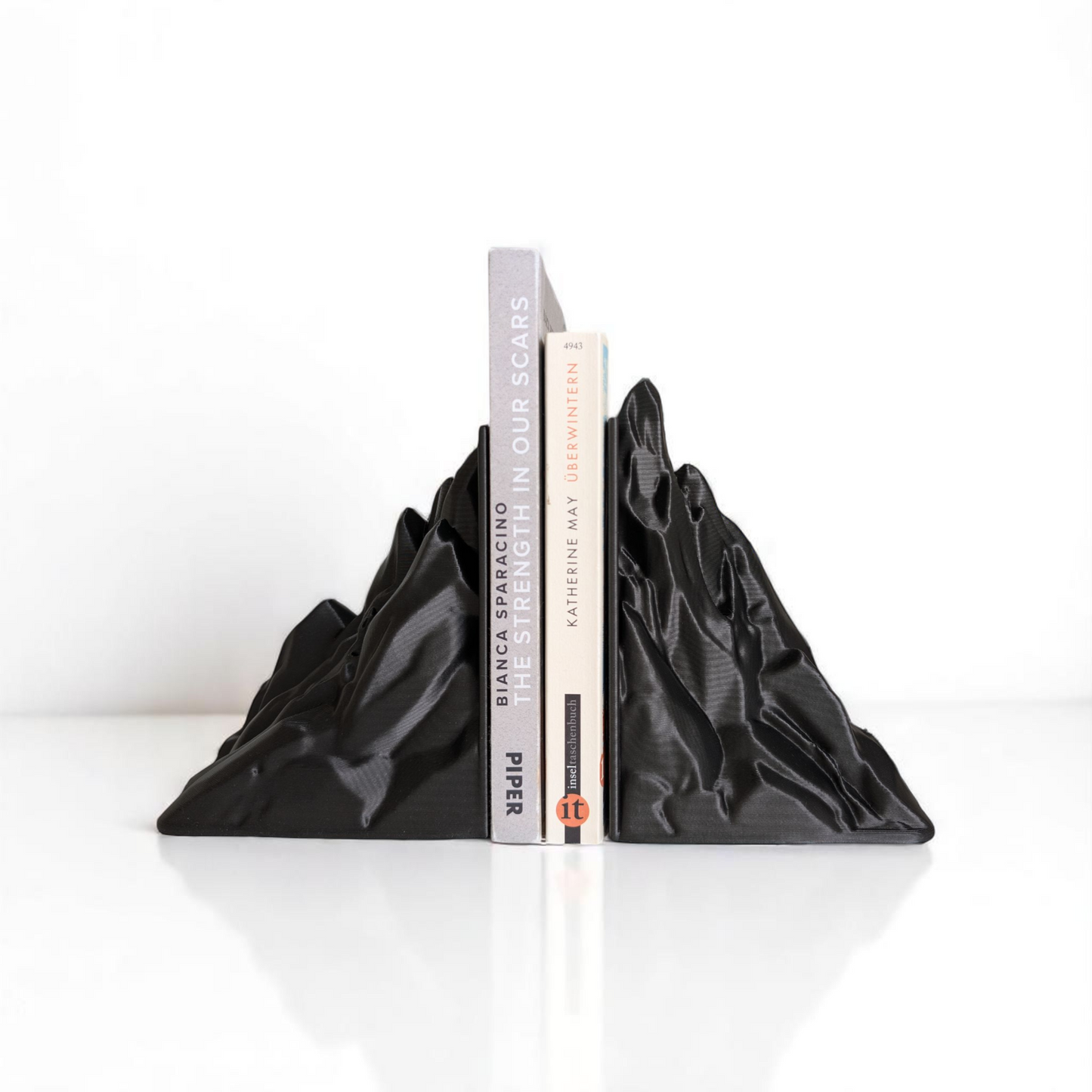 Stunning, Minimalist Mountain Bookends Set