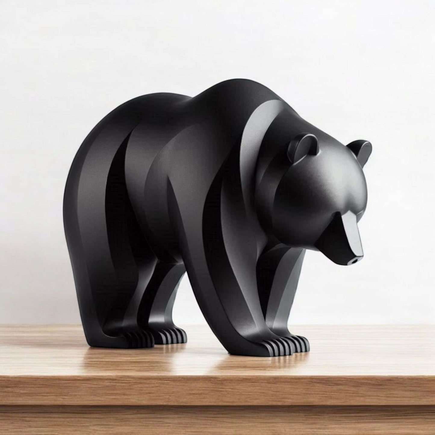 Minimalistically Designed Bear Sculpture