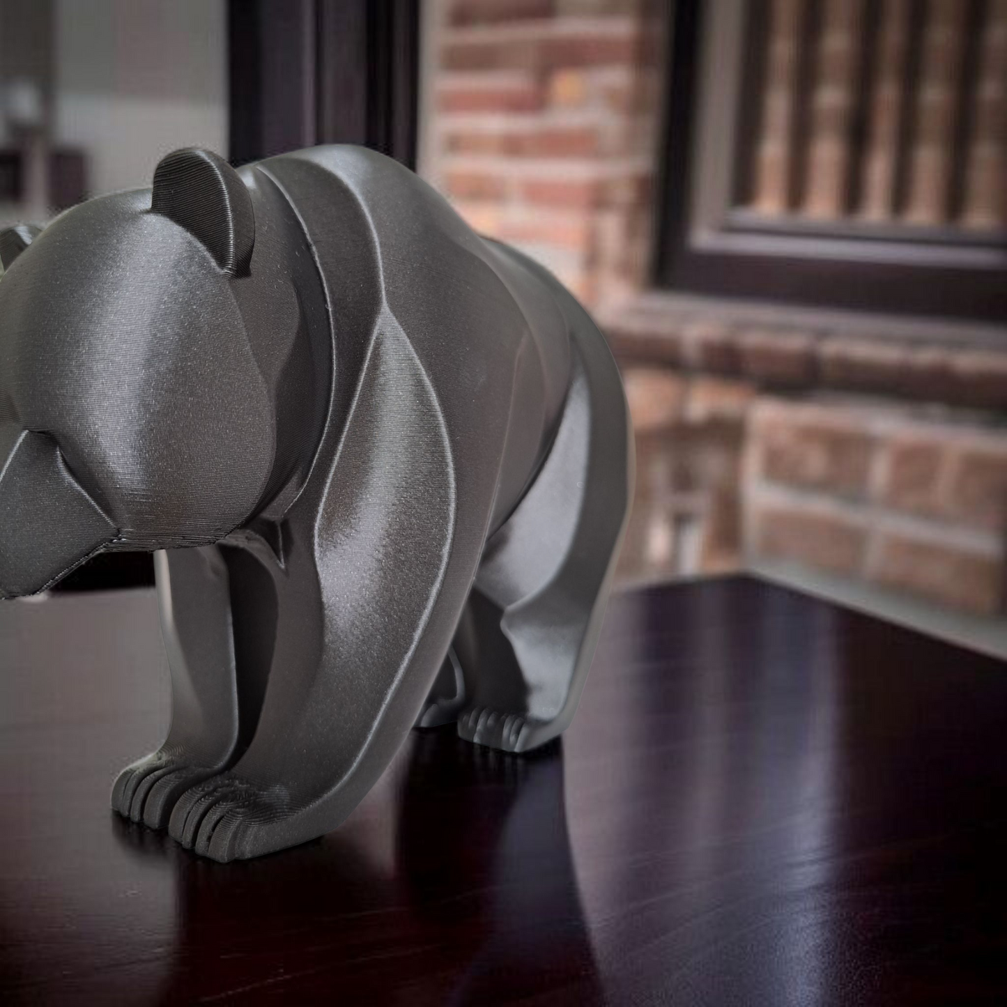 Minimalistically Designed Bear Sculpture