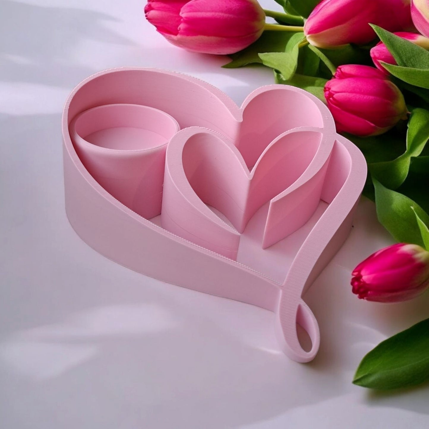 Tealight holder 'Two Hearts' Valentine's Day Gift