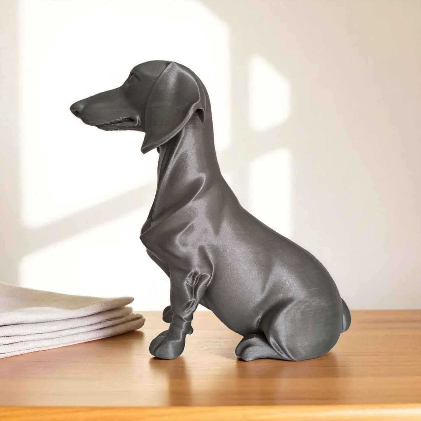 Minimalist Modern Dachshund Figure, Sculpture