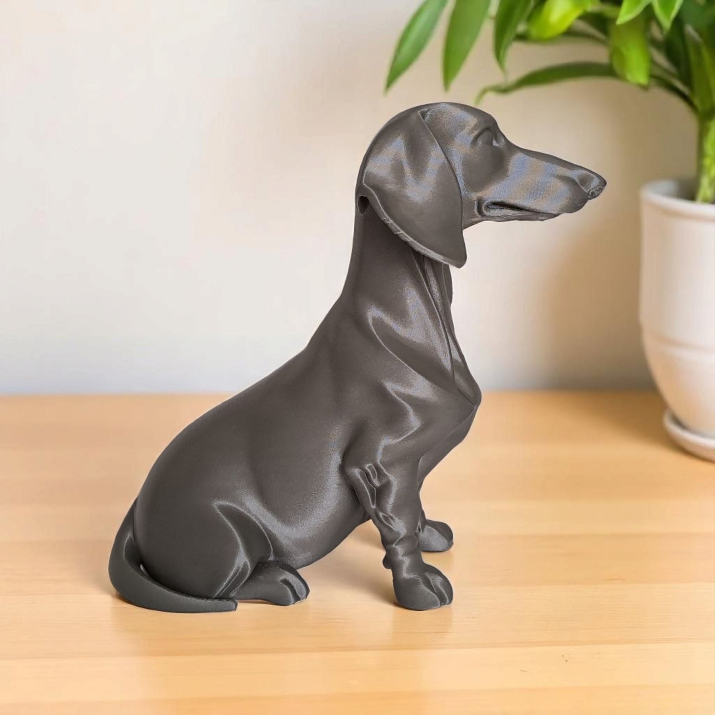 Minimalist Modern Dachshund Figure, Sculpture