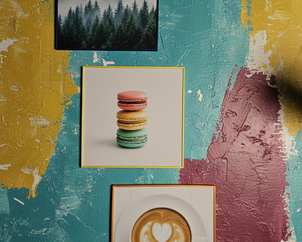 Square Photo Tile with frame