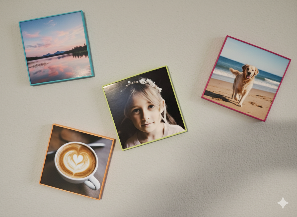 Square Photo Tile with frame