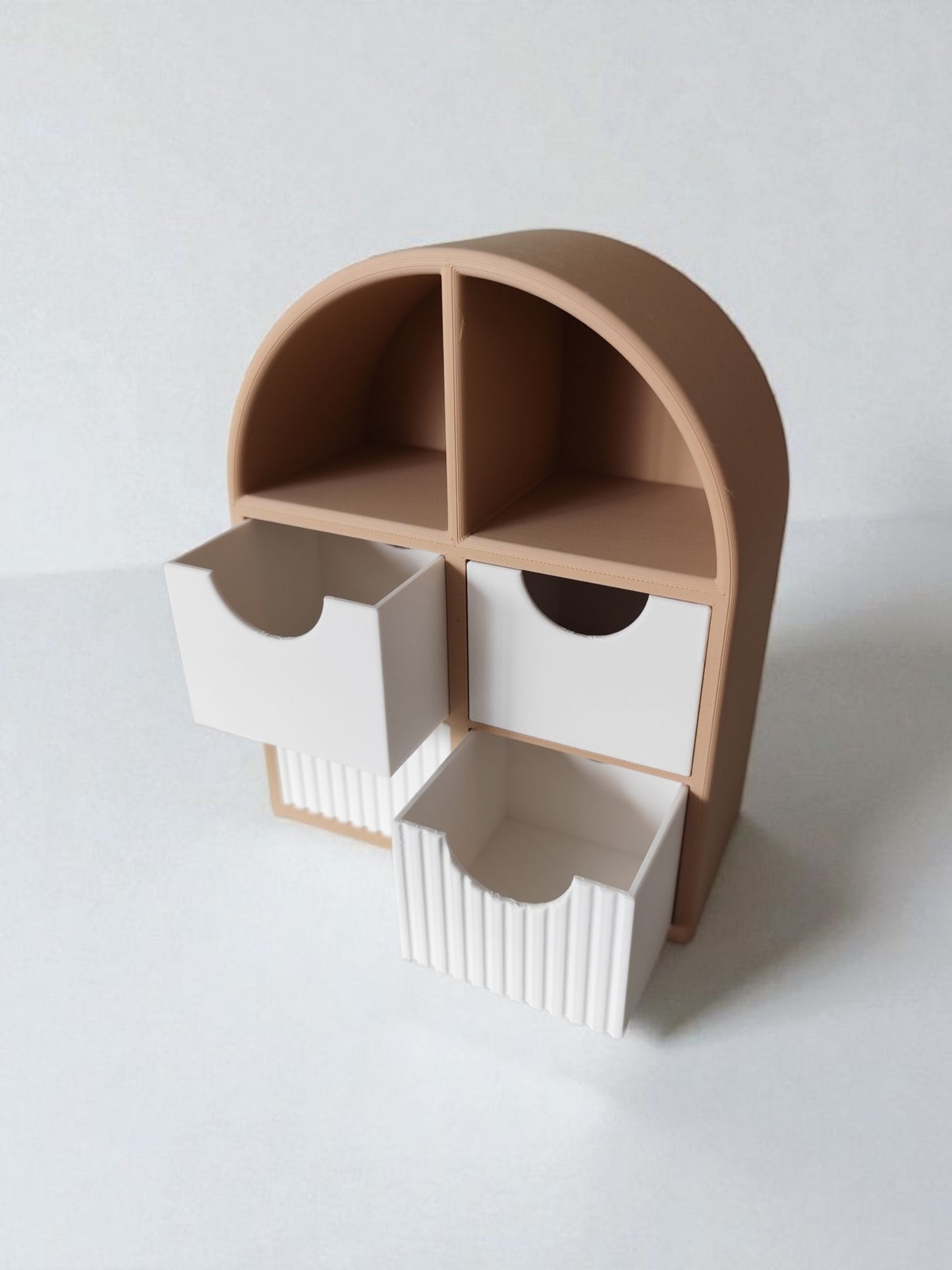 Modern small jewelry shelf with drawers