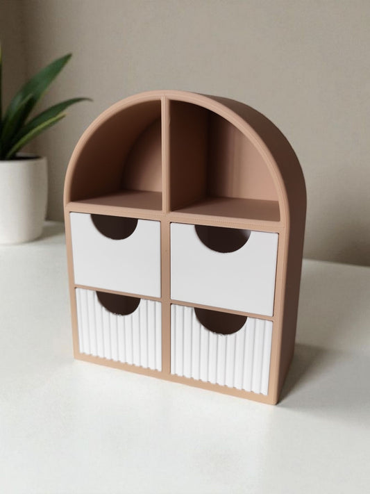 Modern small jewelry shelf with drawers