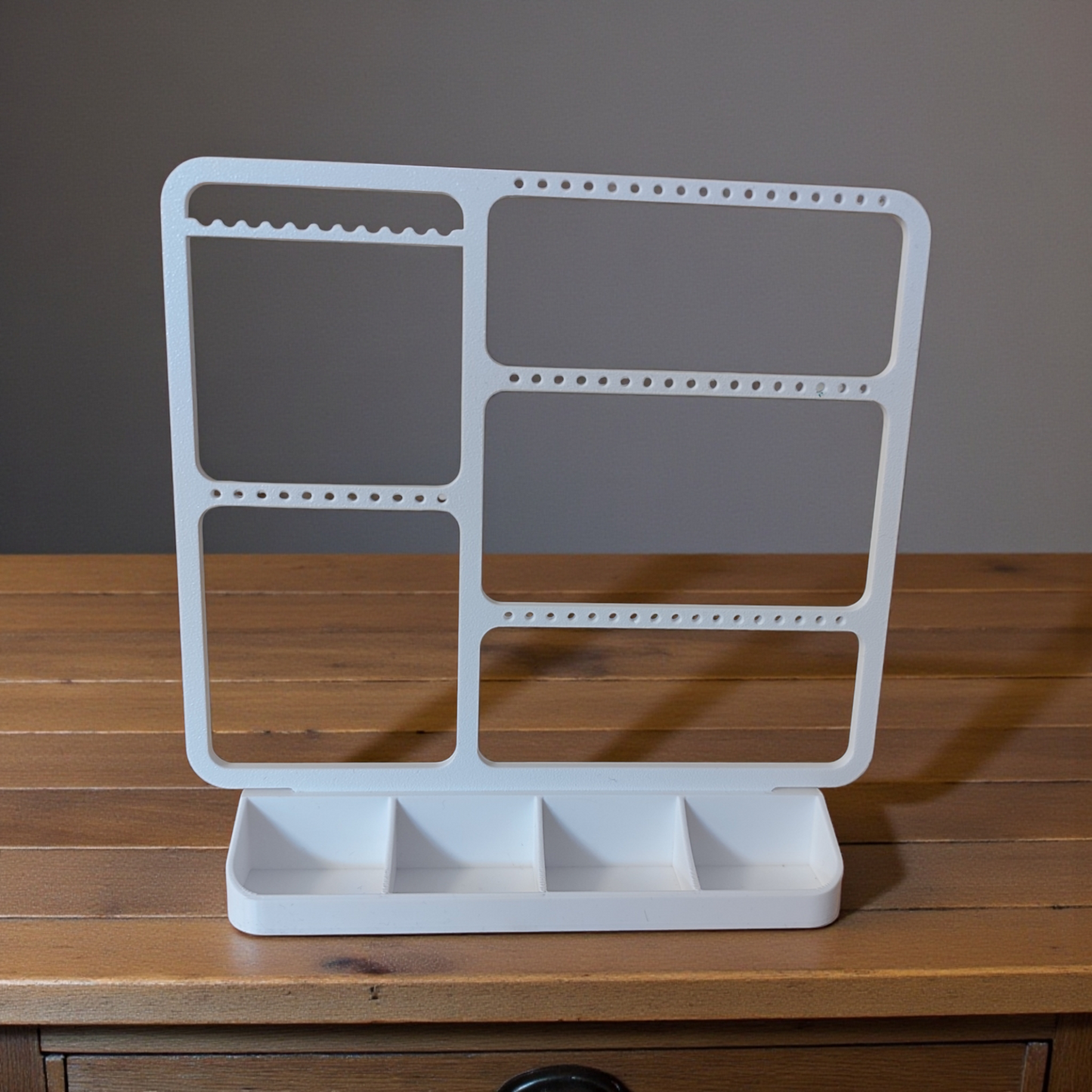 Jewelry organizer for earrings, rings & necklaces