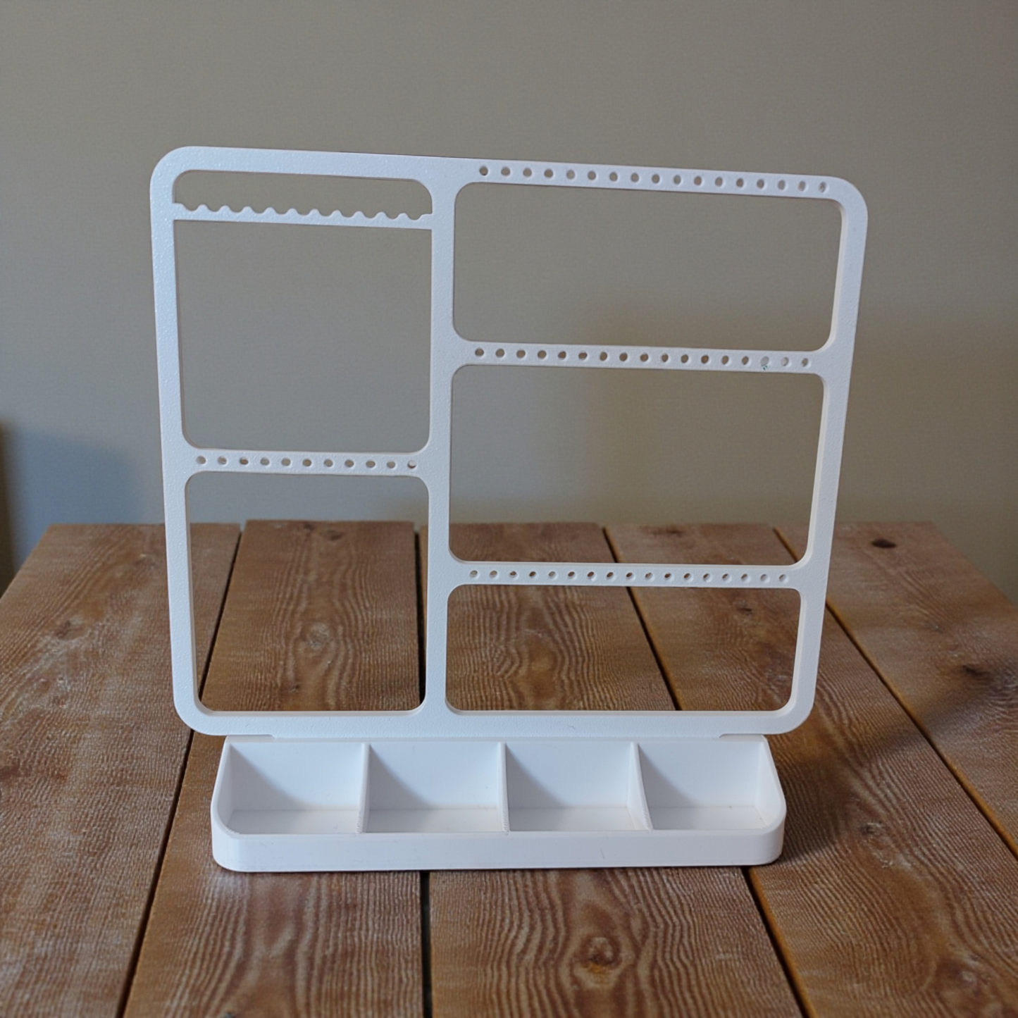 Jewelry organizer for earrings, rings & necklaces