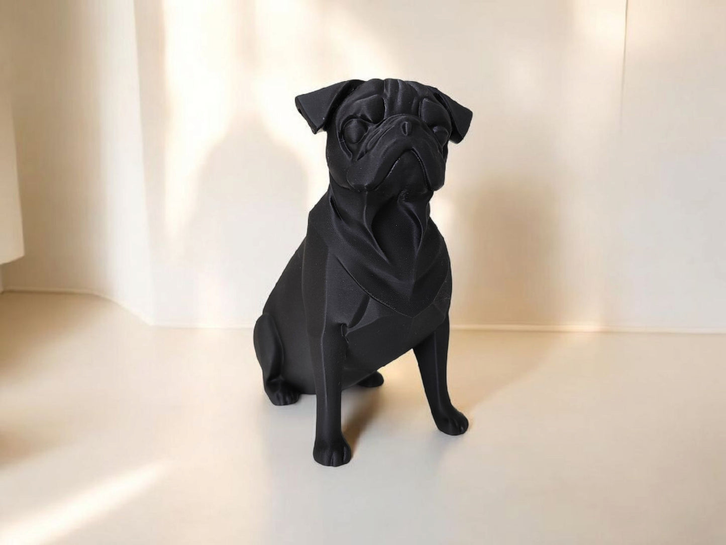 Minimalist Pug Sculpture, Pug Statue