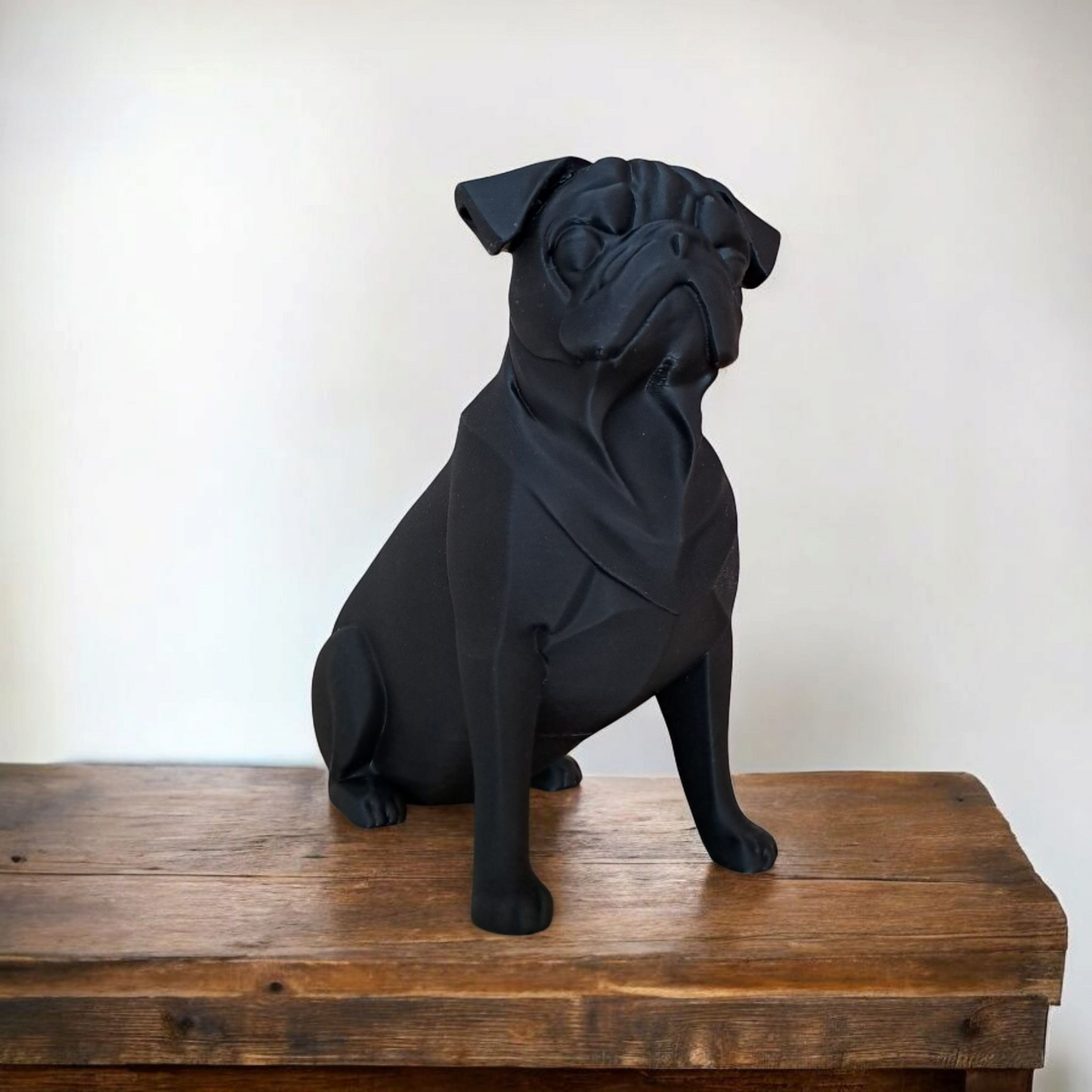 Minimalist Pug Sculpture, Pug Statue
