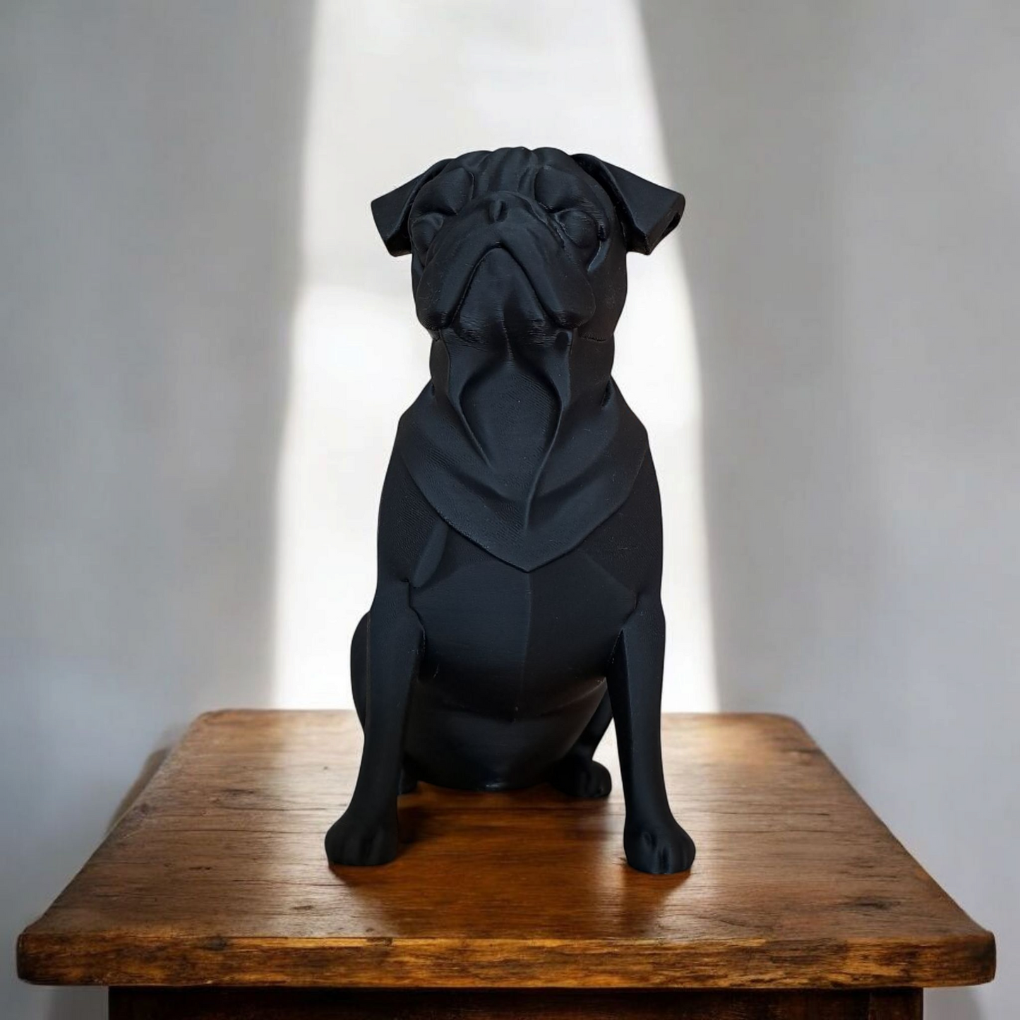 Minimalist Pug Sculpture, Pug Statue