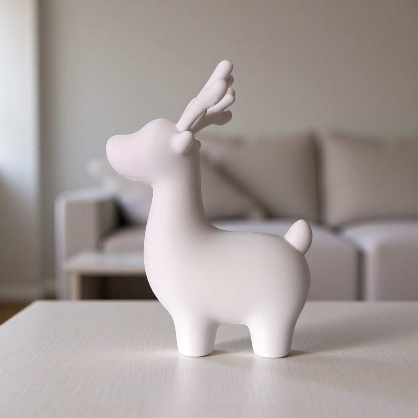 Cute minimalist Christmas reindeer decoration