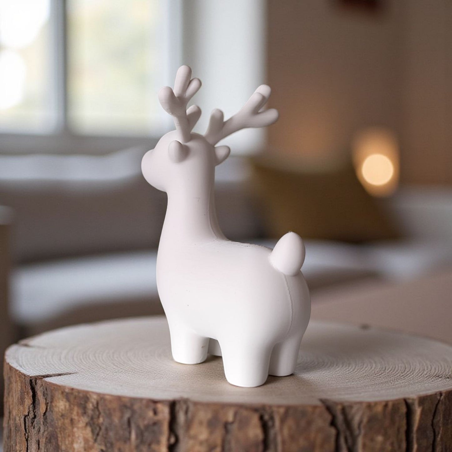 Cute minimalist Christmas reindeer decoration