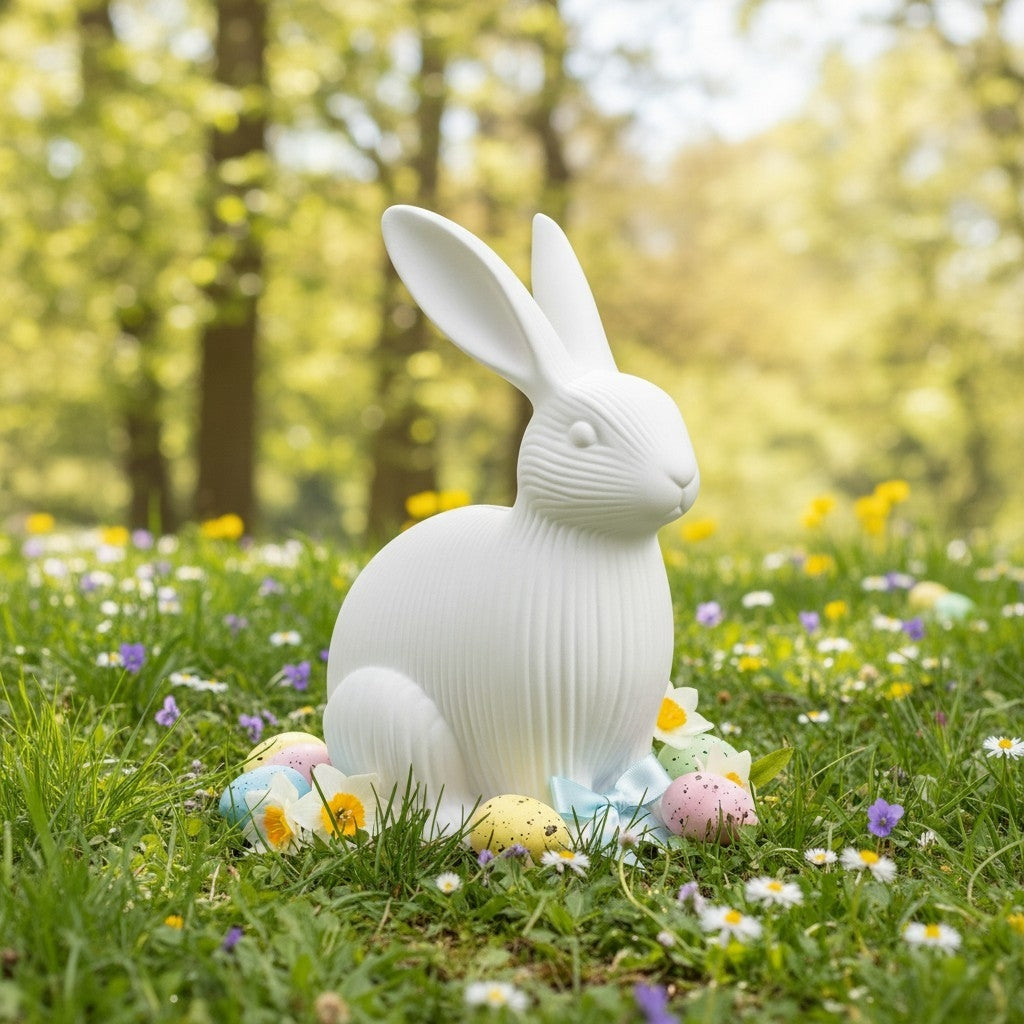 Easter bunny decorative figure