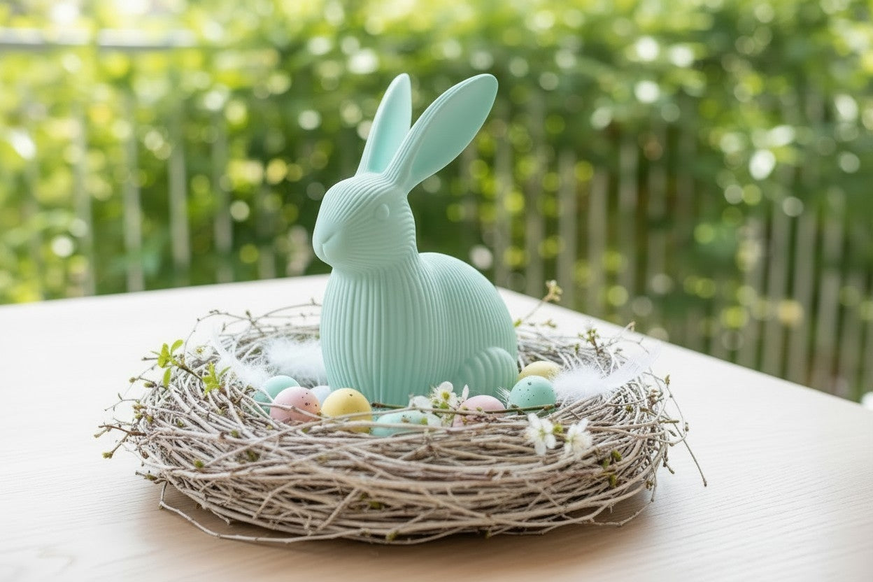 Easter bunny decorative figure