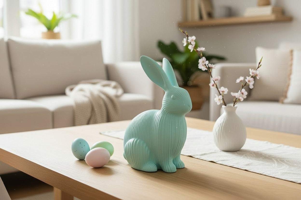 Easter bunny decorative figure