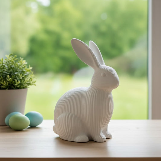 Easter bunny decorative figure