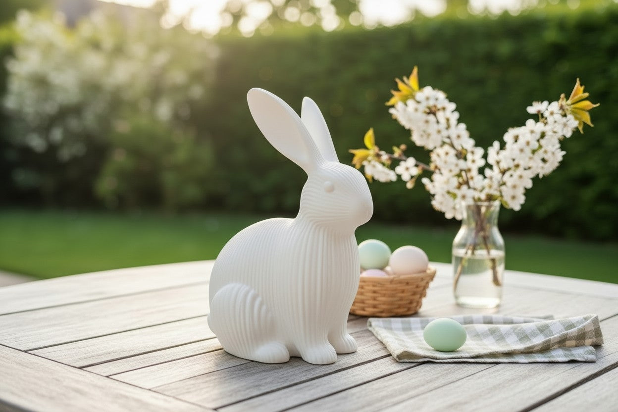 Easter bunny decorative figure