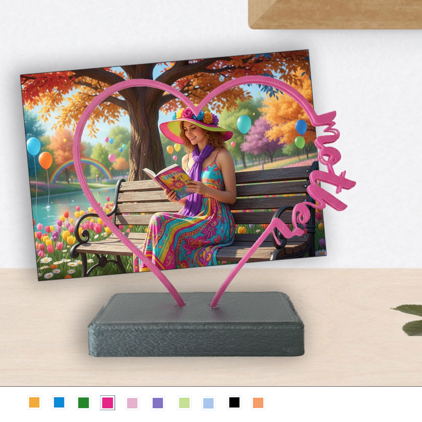 The Personalized Heart-Shaped 3D Printed Photo Display