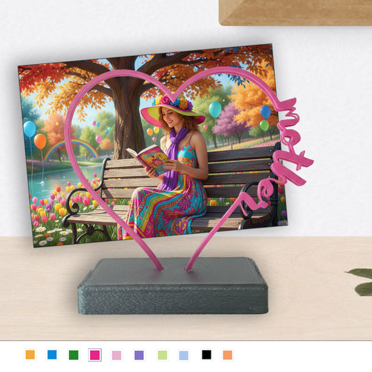 The Personalized Heart-Shaped 3D Printed Photo Display