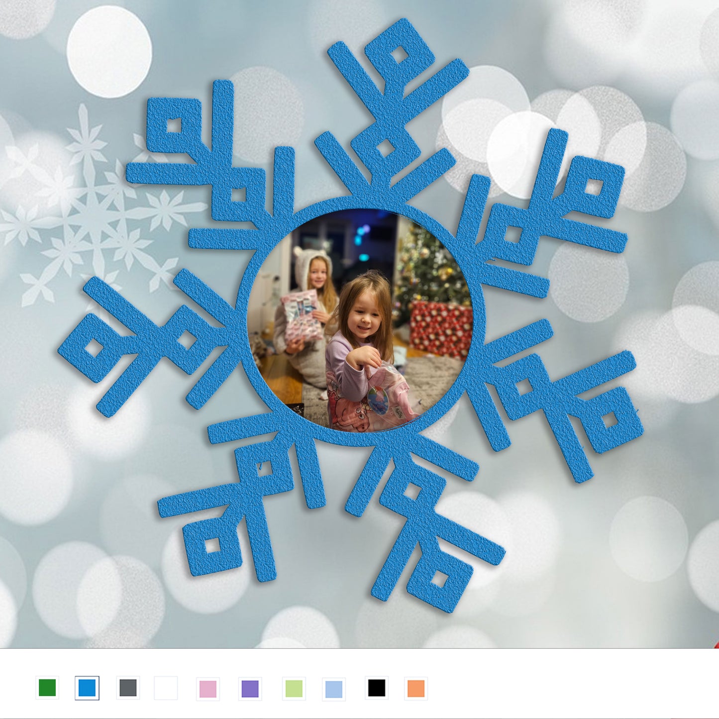 Snowflake with your photo