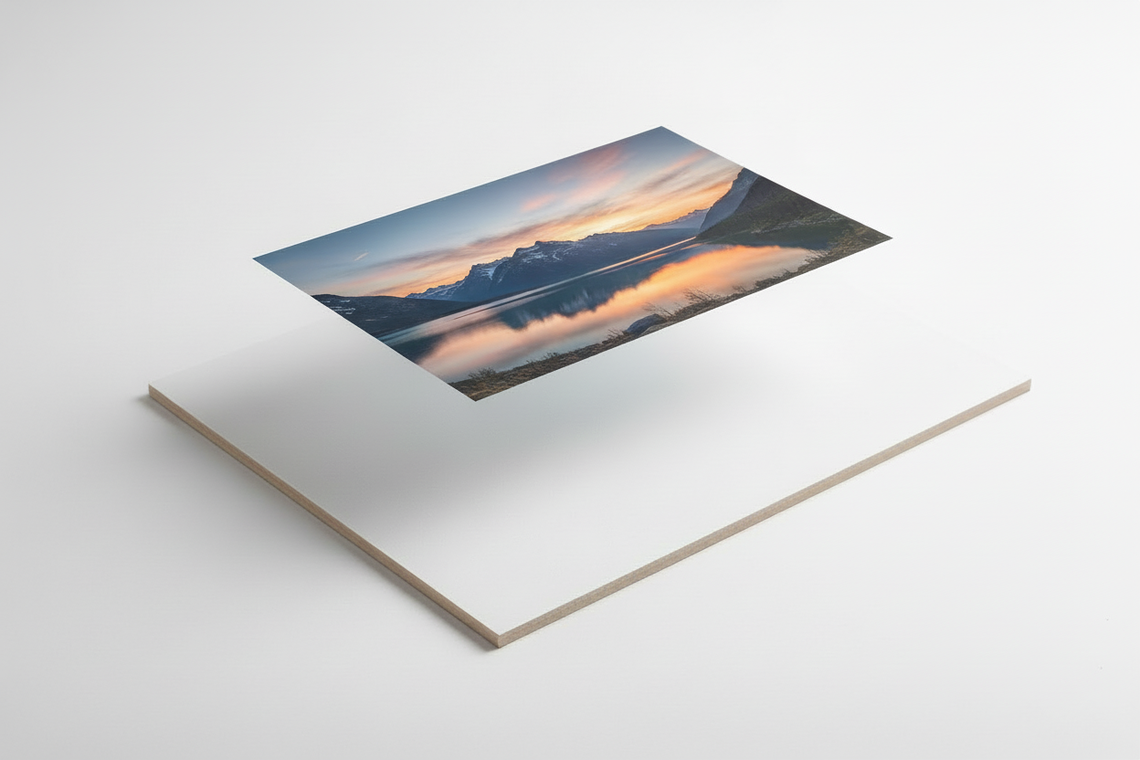 make the mount board the same size as the picture