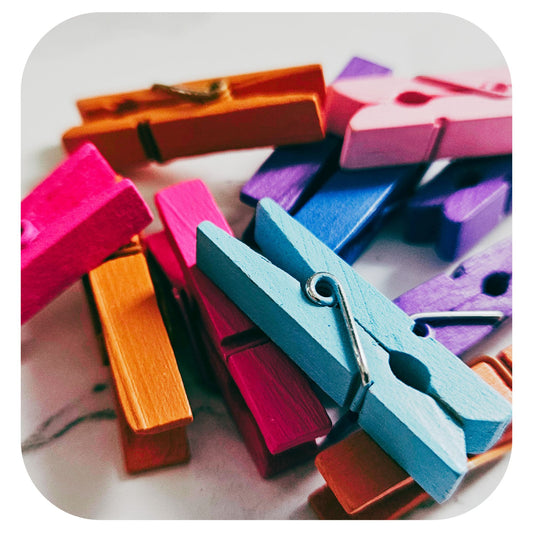 Mini Decorative Wooden Pegs
