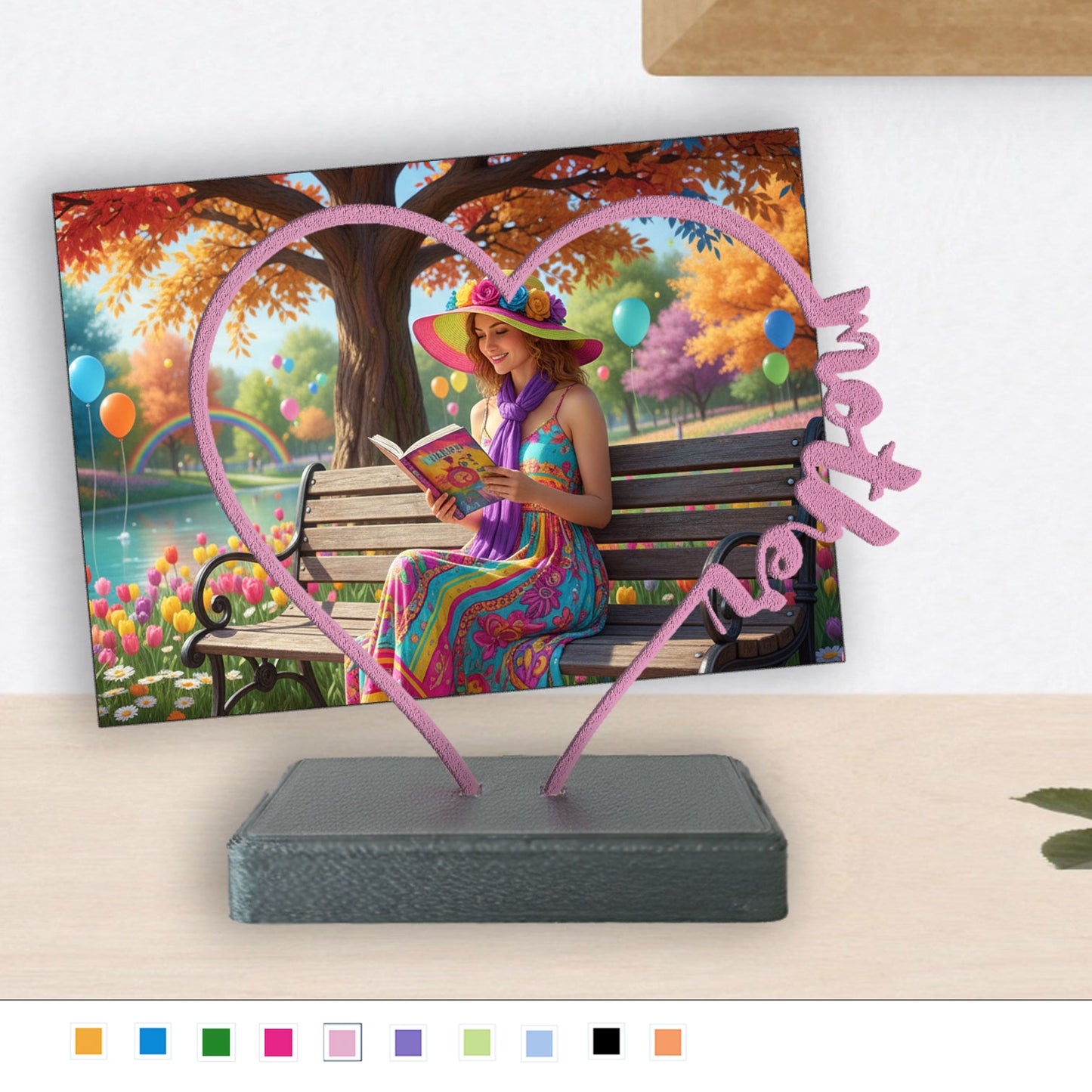 The Personalized Heart-Shaped 3D Printed Photo Display