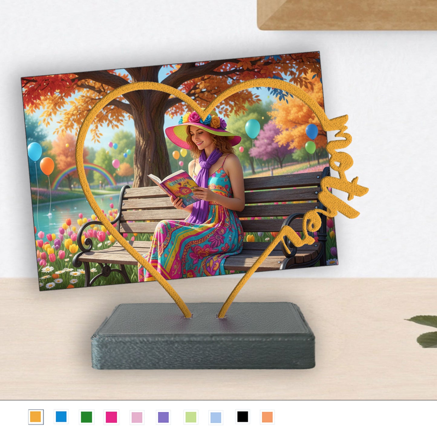 The Personalized Heart-Shaped 3D Printed Photo Display