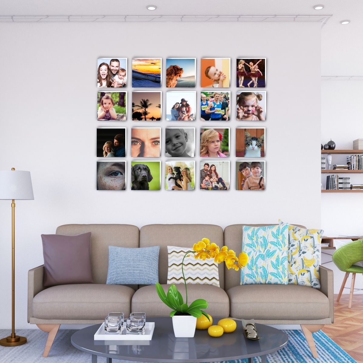 20 mosaicos de fotos Infinity (20cm)